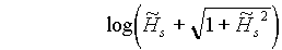 log(H+Sqrt(H^2+1))