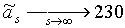  s   : as -> 230
